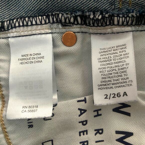 LUCKY BRAND Drew Mom Women’s Jeans Embroidery Butterfly Size 26 High Rise Taper - Picture 9 of 10